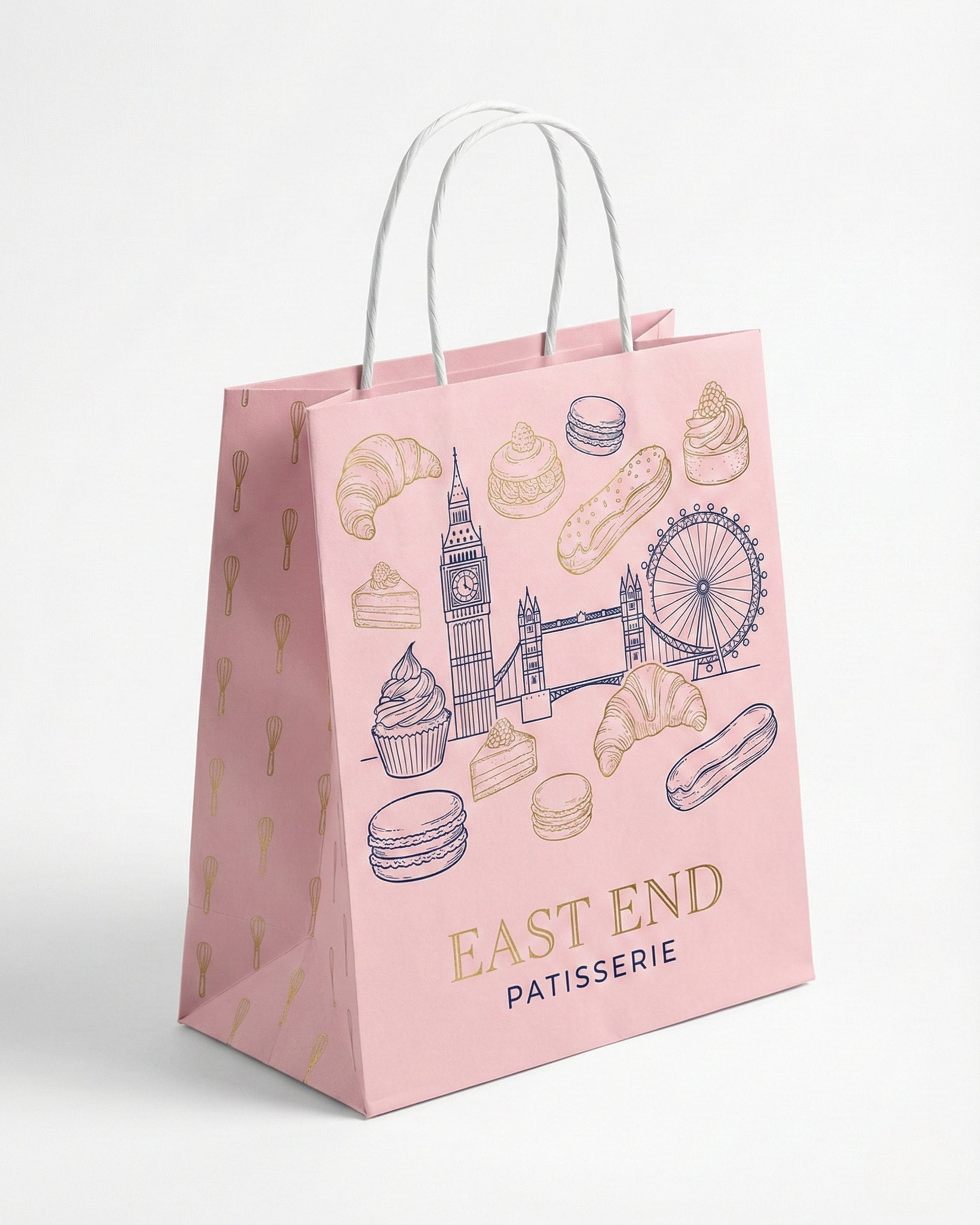 Fully Printed Twisted Handle Bags