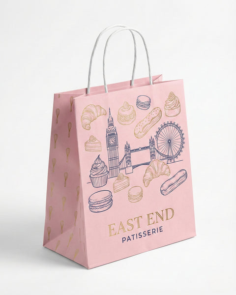 Fully Printed Twisted Handle Bags