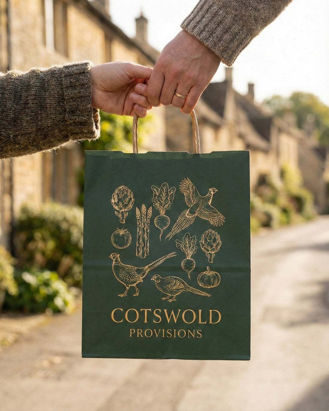 Fully Printed Twisted Handle Bags